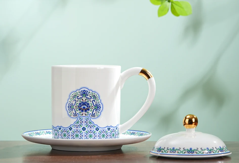 Blooming Splendor Bone China Infuser Cup — view 2